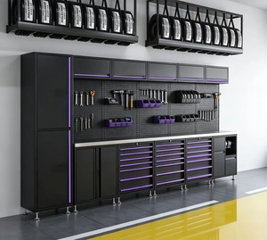 Gabinete de Herramientas Modular de Acero Resistente Personalizado, Solución de Almacenamiento para Garaje, Adecuado para Talleres de Mantenimiento - Product Image 2
