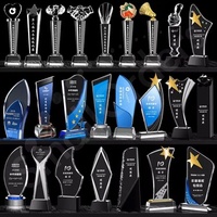 Idées cadeaux d'entreprise personnalisés pour les clients Trophées en verre acrylique Trophées en cristal Trophées Médailles Plaques Crystal Crafts