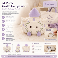 Adorable Peluche Château IA en forme de Poire, Rembourrée en Coton PP, Coussin de Dessin Animé, Poupée en Peluche 11-30cm, Cadeau pour Chambre d'Enfant et Fête