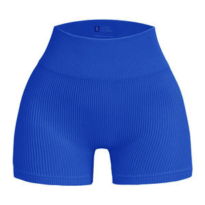 Pantalones Cortos Deportivos de Mujer con Efecto Push-Up, Tejido Acanalado, Sin Costuras, para Yoga, Novedad 2024, Gran Venta - Product Image 3