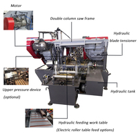 NOUVEAU CH-300 Professionnel Fabricant machines à scier bande horizontale scie à métaux machine