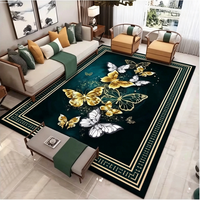 Tapis en velours cristal au design moderne, antidérapant, imprimé numériquement, pour salon, grande surface, style chinois