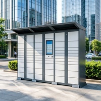 XinJu Casier Intelligent Professionnel au Design Épuré, Kiosque pour Complexe d'Immeubles d'Avocats