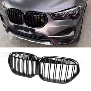 ตะแกรงกันชนรถยกสำหรับ BMW X1 lci F48 SUV 2020 2021สีดำเงา2022อุปกรณ์เสริมรถยนต์ - Product Image 1