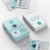 Cartes de coaching de gestion du stress 80 cartes flash de questions surmonter le sentiment de dépassement carte de coaching