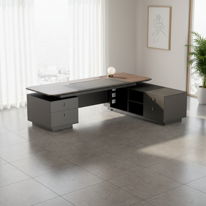 Bureau de direction personnalisable, mobilier de bureau de luxe, nouveau design moderne, prix vérifié - Product Image 2