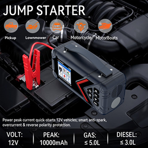 Alat Darurat Multibahasa Unik 120PSI Pompa Ban SA600 12V Jump Starter Darurat di Pinggir Jalan Penguji Baterai - Product Image 4