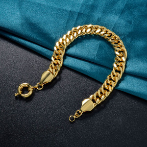 luxe polished chunky cuban curved uniform eye catching unisex <b>copper</b> factory <b>bracelets</b> - Product Image 4