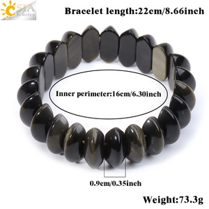 CSJA - Pulsera de Piedras Naturales con Cuentas de Garra de Dragón de Cristal, Brazalete Elástico de Amatista Hecho a Mano, Joyería Unisex, Regalo <span class=keywords><strong>H874</strong></span> - Product Image 5