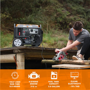 6KW 5KW 4KW 3kw Single-phase Gasoline <b>Gas</b> Engine Household Camping Emergency Portable Variable-frequency <b>Generator</b> Set HSAMZ-Por - Product Image 4