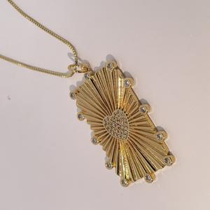 Collar con Colgante Cuadrado de Corazón Chapado en Oro Tianyu para Mujer - Diseño Rectangular Personalizado de Lujo - Joyería de Moda - Product Image 3