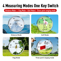 Télémètre laser 905 nm type 1000 m professionnel pour le golf avec affichage LCD de pente, rechargeable par USB, pour le golf et la construction