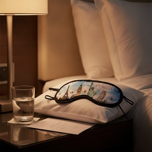Polyester Sleeping <b>Eye</b> <b>Mask</b> Custom Logo Promotional Corporate Gift - Product Image 5