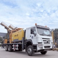 Machine de forage hydraulique diesel BDMCZ-260 avec pompe et roulement, équipée d'un camion-porte-équipement pour les projets de construction