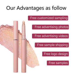 Fábrica OEM ODM, Sombra de Ojos en Barra con Brillo Personalizada, Cosméticos al por Mayor, Marca Privada, Sombra de Ojos en Barra Brillante a Prueba de Agua - Product Image 2