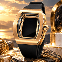 Montre mécanique automatique ultra-fine 6701 en forme de baril de vin avec cadran ajouré, idéale pour les montres d'affaires pour hommes - Vente chaude