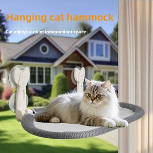 Hamaca de Ventana para Gatos Rectangular de Pana Inalámbrica de Lujo, Asiento Plegable para Gatos con Ventana, Camas para Gatos de Interior - Product Image 4