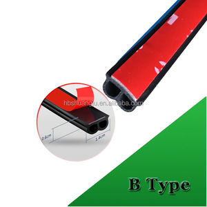 Bande d'étanchéité en <span class=keywords><strong>caoutchouc</strong></span> pour portières <span class=keywords><strong>de</strong></span> voiture, ruban d'isolation phonique, résistant aux intempéries, Type D, B, P, Z, étanche, adhésive, 6 pièces - Product Image 4