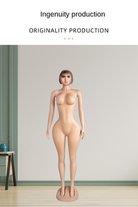 Maniquí Femenino de Plástico de Gran Tamaño, Color Piel, con Cabeza, Modelo de Exhibición de Cuerpo Completo en Pose de Pie - Product Image 6