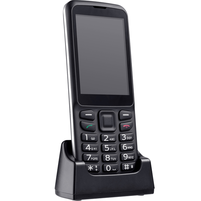 New 4G Handheld Keypad Feature Phone with 2.8 Inch HD Screen Dual SIM SOS Button Spanish/German Support