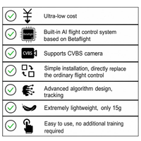 Drone FPV avec reconnaissance de cible par IA, imagerie thermique monoculaire, suivi intelligent et module anti-brouillage