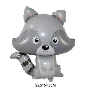 บอลลูนอลูมิเนียมฟอยล์รูปหัวสัตว์สำหรับงานเลี้ยงวันเกิด,<span class=keywords><strong>ลูกโป่ง</strong></span>ตกแต่งลายสิงโตหมีจิ้งจอกแรคคูน<span class=keywords><strong>ปี</strong></span><span class=keywords><strong>2022</strong></span> - Product Image 4