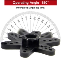 Moteur servo RC standard 45,5g 3KG, récepteur GPS unisexe, moteur de direction en plastique 4,8V-6V pour avions