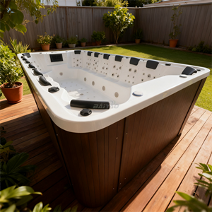 Nuevo modelo de bañera de hidromasaje para 16 personas al aire libre Jaccuzi Spa acrílico Whirlpool masaje Yjacuzzi con sistema Balboa para Villa y Hotel - Product Image 6