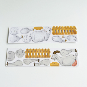 Tùy chỉnh 3D động vật Câu Đố DIY <span class=keywords><strong>Craft</strong></span> giáo dục đồ chơi động vật bọt Câu Đố 3D Câu Đố các tông cho trẻ em - Product Image 5