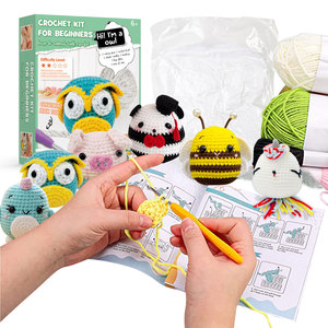 Kit de démarrage pour apprendre à crocheter 2026 pour adultes, kit de tricot DIY hibou au crochet avec tutoriels vidéo étape par étape, cadeau pour adultes et adolescents - Product Image 1