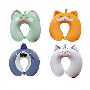 หมอนรองคอรูปตัวยู ลายสัตว์ สำหรับเดินทาง ชุด 24 ชิ้น/กล่อง ทำจากเมมโมรี่โฟมและไส้ในเป่าลม ผ้าไหม สำหรับรองรับศีรษะ รุ่น 375693 - Product Image 1