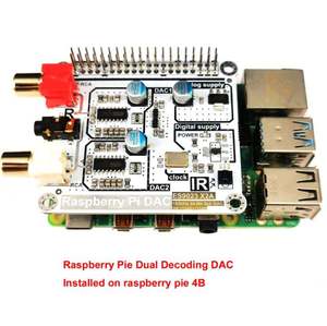 Raspberry Pi DAC HAT Modelo 719 para Volumio y Moode |   Decodificador Dual de Alta Fidelidad con Salida I2S B391 - Product Image 3