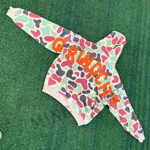 เสื้อฮู้ดมีซิปพิมพ์ลายสำหรับผู้ชายเสื้อฮู้ดมีซิปสองชั้นผ้าเฟรนซ์เทอร์รี่ - Product Image 5