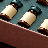 Boîte rigide personnalisée avec couvercle et base en carton gris pour peptides, avec doublure en éponge et impression offset