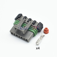Prises de résistance de soufflerie automobile 4 voies, boîtier en plastique étanche pour Buick 12129600 12129565