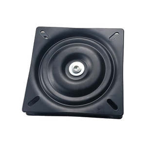 Swivel Plate <b>6</b>-Inch 2.5Mm Thickened Matte Black <b>Iron</b> Rotatable For Furniture Hardware - Product Image 1