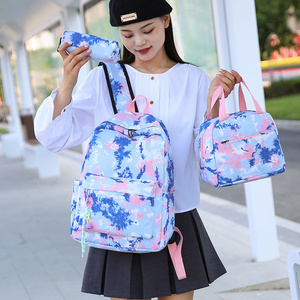 <span class=keywords><strong>3</strong></span> PCS Sac à dos coloré avec sac à lunch Sac à dos Sacs d'école décontractés pour garçons filles femmes étudiants adolescents Sets - Product Image 6