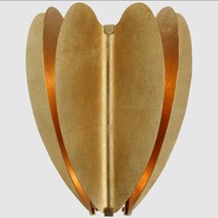 Applique Murale LED Moderne Nordique avec Fixations en Laiton et Verre, Design Artistique, Télécommande, Éclairage pour Chambre à Coucher