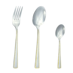 Fabricant OEM, ensemble ménager de fourchettes et cuillères pour fête de mariage, ensemble de <span class=keywords><strong>couverts</strong></span> en acier inoxydable de 3 pièces - Product Image 6