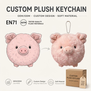 Porte-clés en peluche personnalisés OEM, mini <span class=keywords><strong>licorne</strong></span>, pendentif et porte-clés pour sac à dos, articles promotionnels et mascotte en peluche, porte-clés publicitaire - Product Image 4