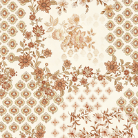Parure de draps en microfibre tissée à motif Paisley pêche doux, antistatique, poids moyen, élégant textile de maison