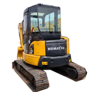 Motor Komatsu usado, excavadora mini Komatsu PC55 de segunda mano, mini excavadora de 5 toneladas, excavadora de cadenas usada, bomba hidráulica Shimadzu - Product Image 2