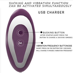 Vibrador de succión femenino con 10 frecuencias Masturbador erótico silencioso de 50dB alimentado por USB para uso en adultos - Product Image 3