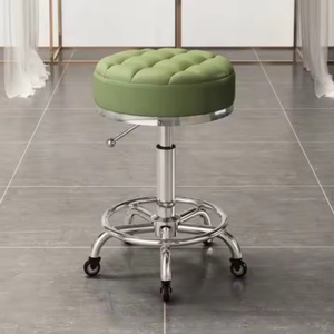 Tabouret de barbier, tabouret de salon, chaise de tatouage rose et or, salon de coiffure, vente en gros, multifonction, réglable, cosmétique - Product Image 6