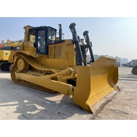 Bulldozer d'occasion CAT D8R 38 tonnes à faible bruit pour opérations en carrière de calcaire multi-terrains, avec moteur, pompe et roulement, puissance 228 kW