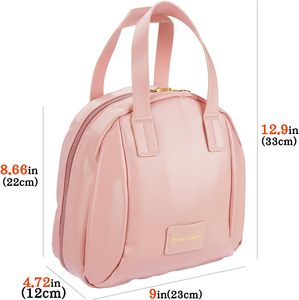 Large Capacity Portable <b>Makeup</b> Bag Stylish Travel Cosmetic Storage <b>Case</b> Luxury Handheld Shell Design Trendy & High-Quality Ins - Product Image 2