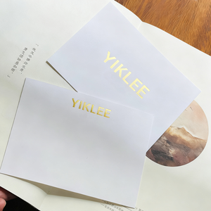 Logo personalizzato Design lamina d'oro goffratura carte di carta regalo di ringraziamento biglietti <span class=keywords><strong>da</strong></span> visita di carta - Product Image 6