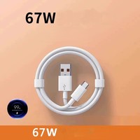 Kabel Data Tipe C pengisian daya cepat, kabel Usb Tipe C tahan lama 1M 2M Tipe C untuk ponsel 67W