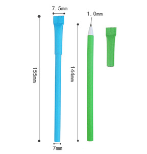 100% phân hủy sinh học màu đen <span class=keywords><strong>Biro</strong></span> cán tái chế xây dựng thương hiệu biểu tượng tùy chỉnh sinh thái thân thiện kraft giấy bút bi - Product Image 5