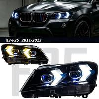 Bloc optique LED pour BMW X3 F25 2010-2013, style flèche, double couleur, double projecteur, haute luminosité